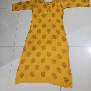 Freash Yellow Gold Colour Kurta