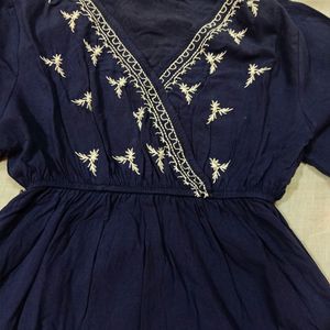 Cotton Blue Dress