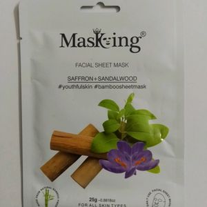 Masking Facial Sheet Mask -Saffron And Sandalwood