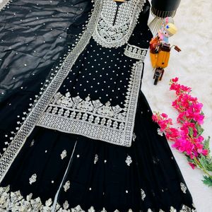 BEAUTIFUL SHARARA WITH TOP & DUPATTA COMBO