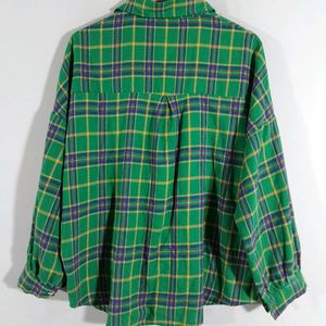 Green Checks Casual Shirt (Women's)