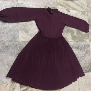 Party Wear Purple Coloured Dress