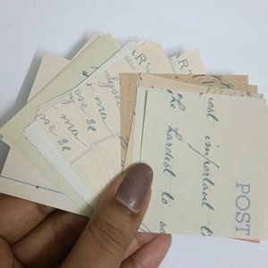 60 Pcs Esthetic Scrapbook Post Card Stickers