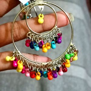 Beautiful Multicolour Earrings 💜💛💚💙🧡