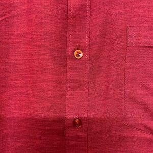 Mandarin Collar Branded Shirt