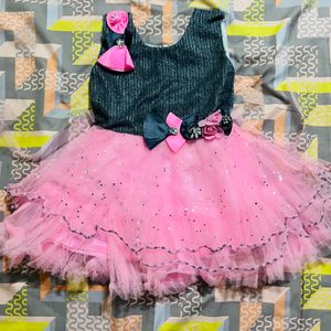 Cute Baby Girl Net Frock