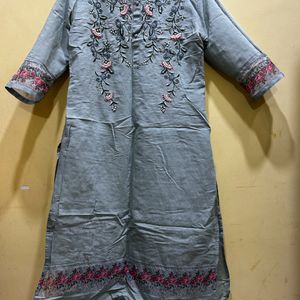 Berrylicious Pista Green Kurta Set Size XL