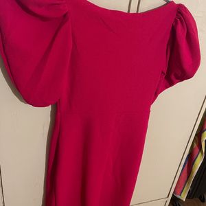 Wrap Dress Charming Fuschia Pink