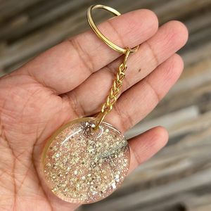 New Golden Resin Keychain |