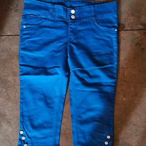 Navy blue 3/4th Pant 🩵(30 Size)