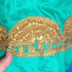 Semi-Heavy Unused Lehenga With Golden Border