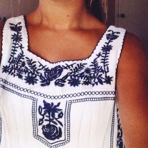 Forever 21 Embroidered Top