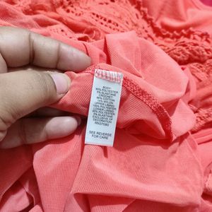 Coral Color Top For Healthy Girl Or Woman 54 Bust