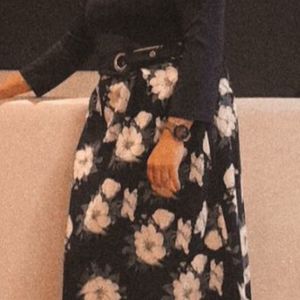 Heavy Quality Blue Floral Maxi Dress