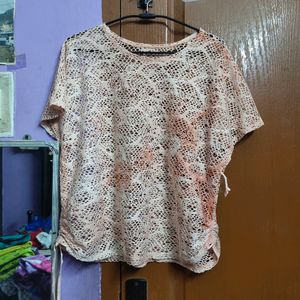 Combo Of Casual Over Netted Top