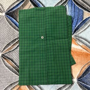 Green Checked Men's Shirt