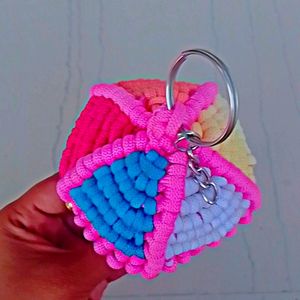 Macrame Umbrella Keychain