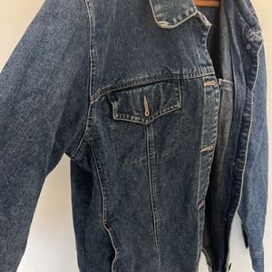 Unisex Casual Faded Denim Jacket