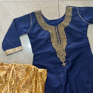 Navy Blue Patiala ✨