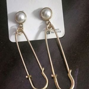 Safety Pin Style Earring