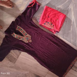 Kurti And Dupatta Set