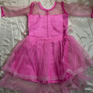 Girl Pari Dress With Wings (4-6 Years)