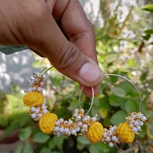 Handmade Haldi Earrings