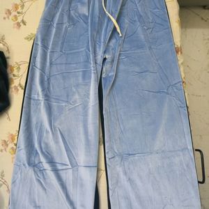 Powder Blue Velvet Pants NEW