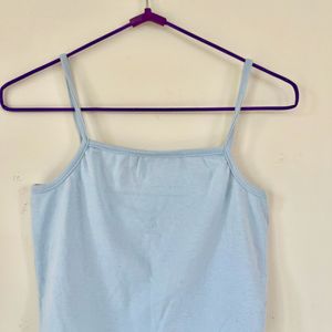 Light Blue Crop Top