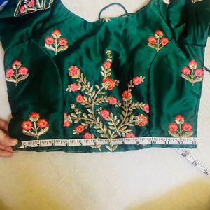 Green Pinkish Lehenga Set