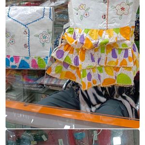 combo of 2 baby girl dresses in  two colors