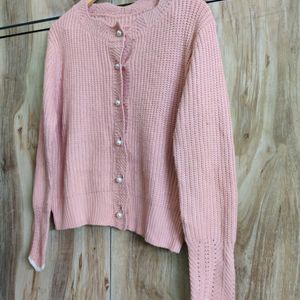 Peach Colour Cardigan Size-40-42