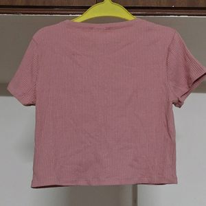 Basic Pink H&M Crop Top