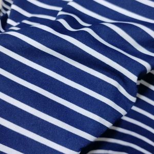 Blue White Striped Shrug