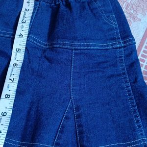 Denim Skirt For Girls