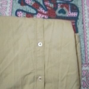 Light Chocolate Colour Half Sleeve Shirt