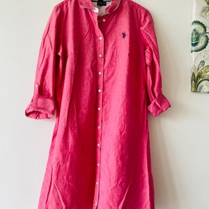 Shirt Dress with Adjustable Sleeves