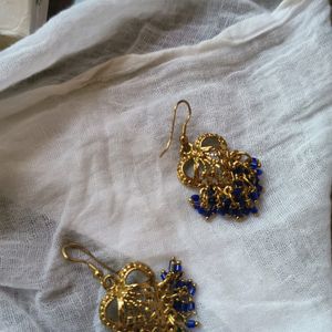 Blue Beads Earrings