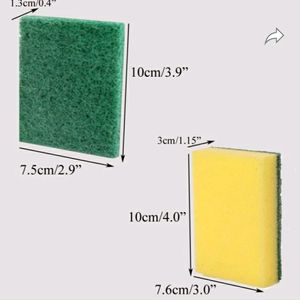 scrub sponge cleaning pads 10  pcs