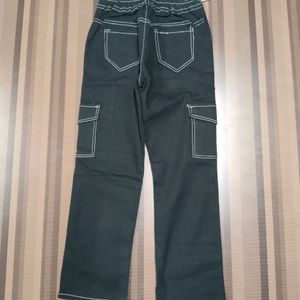 U-35 Size 26 Cargo Straight Women Denim Jeans