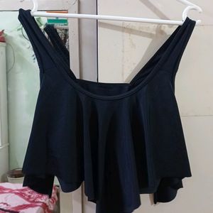 Black Bikini Top Kum Crop T