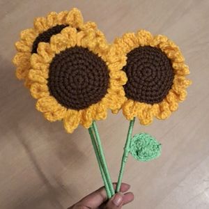 Sunflower Crochet Set Of 3