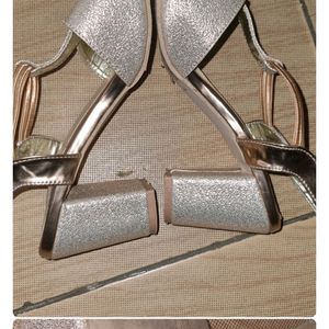 Rose GOLD Block Heels For Sale