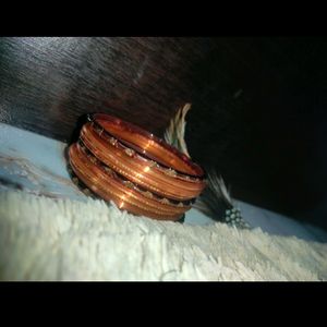 Metal And Glass Bangles