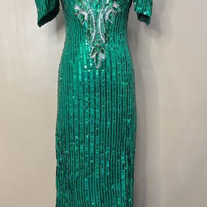 Green Embellished Dress