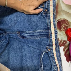 Imported High Waist Straight Jeans