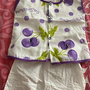 Jhabla Set Pure Soft Cotton For Kids Age 6-9months