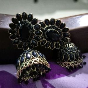 Black Jhumkas