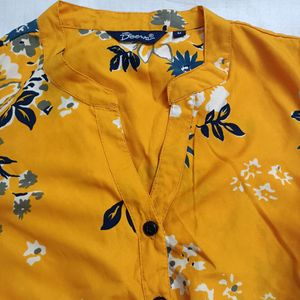 Yellow Floral Jumpsuit