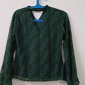 Dark Green Top